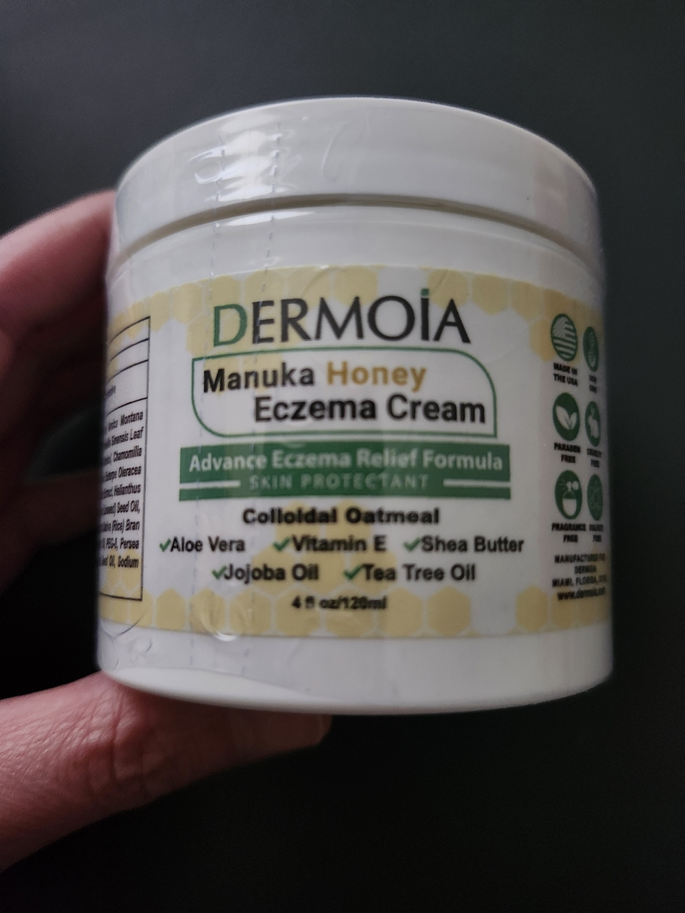 DERMOIA Manuka Honey Eczema Cream - White & Honey Yellow